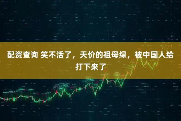 配资查询 笑不活了，天价的祖母绿，被中国人给打下来了